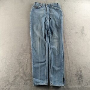 Vintage 90s Levis Jeans Size 14 (Fits 28x33) Blue Light Wash Straight Orange Tab